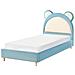 Letto Per Bambini Orsacchiotto Velluto Mailles 90 X 200 Cm Blu - Foto miniatura 2