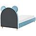 Letto Per Bambini Orsacchiotto Velluto Mailles 90 X 200 Cm Blu - Foto miniatura 5
