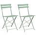 Sdraio da Giardino Pieghevoli 2 pcs Verde Chiaro Acciaio - Foto miniatura 1