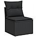 Set Divani da Giardino con Cuscini 8 pz Nero in Polyrattan - Foto miniatura 3