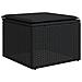Set Divani da Giardino con Cuscini 8 pz Nero in Polyrattan - Foto miniatura 5