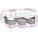 Set Divani da Giardino con Cuscini 8 pz Nero in Polyrattan - Foto miniatura 9