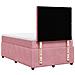 Giroletto a Molle con Materasso Rosa 120x190 cm in Velluto - Foto miniatura 8
