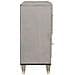 Credenza Grigio e Oro 80 x 33.5 x 75 cm Legno massello di mango - Foto miniatura 4