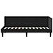 Cornice del letto ad angolo Nero 80 x 200 cm Velluto - Foto miniatura 6