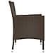 Sedie da giardino con cuscini 4 pz in polyrattan marrone (solo UK/IE/FI/NO) - Foto miniatura 5