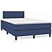 Giroletto a Molle con Materasso Blu 120x190 cm in Tessuto - Foto miniatura 2
