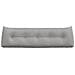 Cuscino per Schiena Grigio Nuvola 160 x 24 x 50 cm Tessuto - Foto miniatura 6