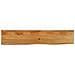Piano Tavolo Bordi Vivi 140x30x3,8cm in Legno Massello di Mango - Foto miniatura 1