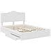 Letto con Contenitore Bianco 160 x 200 cm Legno multistrato - Foto miniatura 5