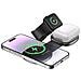Super Mini Caricatore Wireless Quadrato 3-in-1 Qi2.0 - Stazione Di Ricarica Rapida - Foto miniatura 3