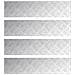 Dischi Quadrati 4 pcs Argento 100 x 25 cm Alluminio - Foto miniatura 1