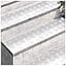 Dischi Quadrati 4 pcs Argento 100 x 25 cm Alluminio - Foto miniatura 3