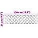 Dischi Quadrati 4 pcs Argento 100 x 25 cm Alluminio - Foto miniatura 8