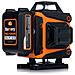 Livella Laser Professionale Animal Pro Hawk Raph 16l - 16 Linee, Ip54, Usb-c | Set Con Telecomando, 2 Batterie Li-ion, Valigetta E Supporti - Foto miniatura 4