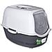 Baya Light Grey /dark Grey - Lettiera Per Gatti - 55,5 X 40 X 38,7 Cm - Foto miniatura 2