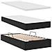 Letto con contenitore e LED con led Nero 90 x 200 cm Velluto - Foto miniatura 9