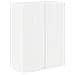 Set di Mobiletto da TV a Parete 6 pcs Bianco Lucido - Foto miniatura 7