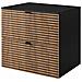 | Mobili da bagno | Marrone opaco, nero | L /A /D circa 60/57/46 cm | Mobiletto, mobile da bagno, mobile da bagno, piano nero, LOFT - Foto miniatura 5