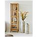 Vaso Decorativo In Metallo Beige Anticato Vikasa Home Ø24x78,5 Cm - Foto miniatura 4