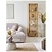 Vaso Decorativo In Metallo Beige Anticato Vikasa Home Ø24x78,5 Cm - Foto miniatura 5