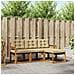 Set di divani da esterno con cuscino 4 pcs Naturale e Beige - Foto miniatura 2