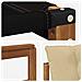 Set di divani da esterno con cuscino 4 pcs Naturale e Beige - Foto miniatura 7