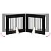 Cancello per cani con supporti 2 pcs Rovere Nero 80 x 60 cm - Foto miniatura 8