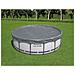 Copertura per piscina Ø4,57 m Rotondo Poliestere Grigio - Foto miniatura 2