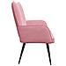 Sofa a Due Posti Rosa 115 x 61 x 87 cm Velluto - Foto miniatura 5
