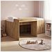 Letto alto per bambini con scrivania Rovere Artigianale - Foto miniatura 2