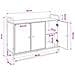 Credenza Rovere Artigianale 102 x 35 x 75 cm - Foto miniatura 9