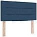 Letto box spring con materasso Blu 100 x 200 cm Tessuto - Foto miniatura 7