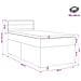 Letto box spring con materasso Blu 100 x 200 cm Tessuto - Foto miniatura 9