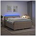 Letto box spring con materasso Crema 140 x 200 cm Tessuto - Foto miniatura 2