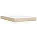 Letto box spring con materasso Crema 140 x 200 cm Tessuto - Foto miniatura 7
