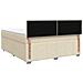Letto box spring con materasso Crema 140 x 200 cm Tessuto - Foto miniatura 9