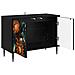 Mobile TV LOCHEM 69 x 33 x 50,5 cm Rovere Nero - Foto miniatura 3