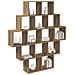 Scaffale da parete Rovere Artigianale 120 x 20 x 136 cm - Foto miniatura 3