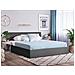 Letto In Tessuto Grigio Con Contenitore 180x200cm Orbey - Foto miniatura 15