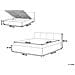 Letto In Tessuto Grigio Con Contenitore 180x200cm Orbey - Foto miniatura 11