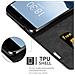 Custodia Compatibile Con Meizu 15 In Bruno Caffè - Coperchio Protettiva Con Chiusura Magnetica, Funzione Stand E Tasca Per Le Carte - Foto miniatura 5