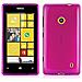 Custodia Compatibile Con Nokia Lumia 525 In Rosa - Coperchio Protettivo In Silicone Tpu Flessibile Con Design Spazzolato - Foto miniatura 1