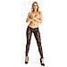 Lg008 - Leggings In Pizzo Elasticizzato, Colore: Nero Nero M - Foto miniatura 2