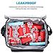 15l 24 Lattine Isolati Picnic Pranzo Al Sacco Grande Borsa Morbida Dispositivo Di Raffreddamento Per Outdoor Camping Bbq Viaggi Grigio - Foto miniatura 4