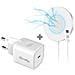 Kit Con Alimentatore 20w + Caricabatterie Wireless Magnetico - Foto miniatura 4