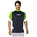 Rash Guard Loose Fit Manica Corta Uomo 3 Nero / verde - Foto miniatura 1
