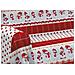 Telo Arredo Granfoulard Copritutto Cotone Copriletto Multiuso Disegni Invernali Ob 1 Piazza Snow Rosso - Foto miniatura 2