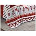 Telo Arredo Granfoulard Copritutto Cotone Copriletto Multiuso Disegni Invernali Ob 1 Piazza Snow Rosso - Foto miniatura 3