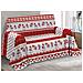 Telo Arredo Granfoulard Copritutto Cotone Copriletto Multiuso Disegni Invernali Ob 1 Piazza Snow Rosso - Foto miniatura 1